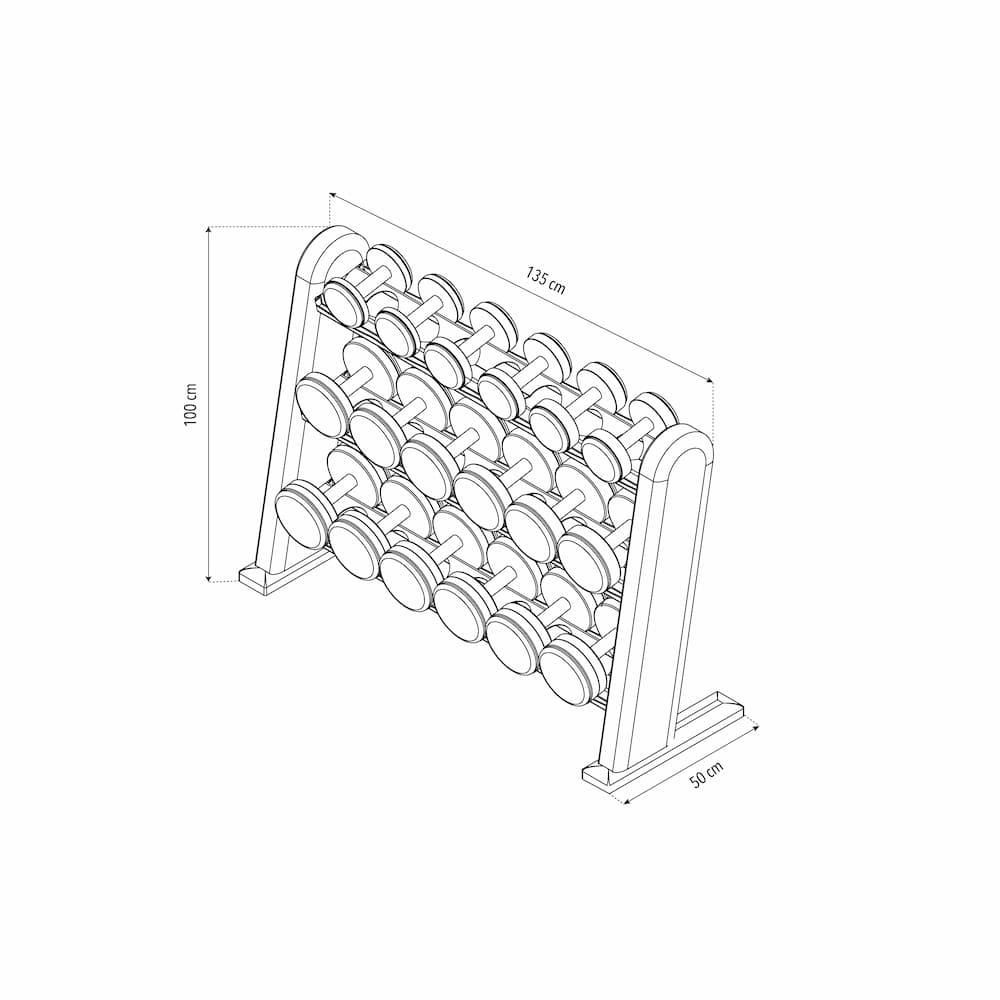 Rack DumbBells Chêne - Image 4