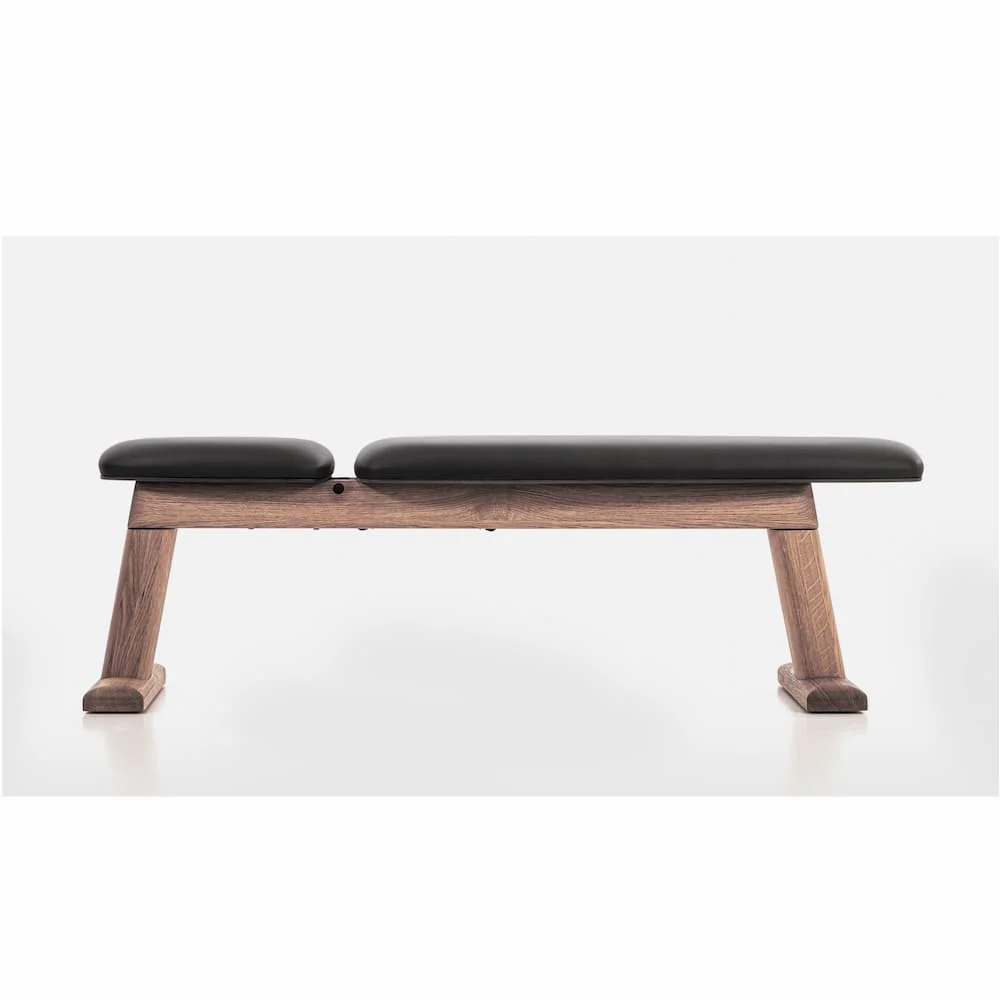 WeightBench Chêne Vintage Cuir Noir - Image 4