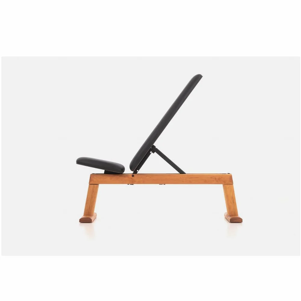 WeightBench Merisier Cuir Noir - Image 3