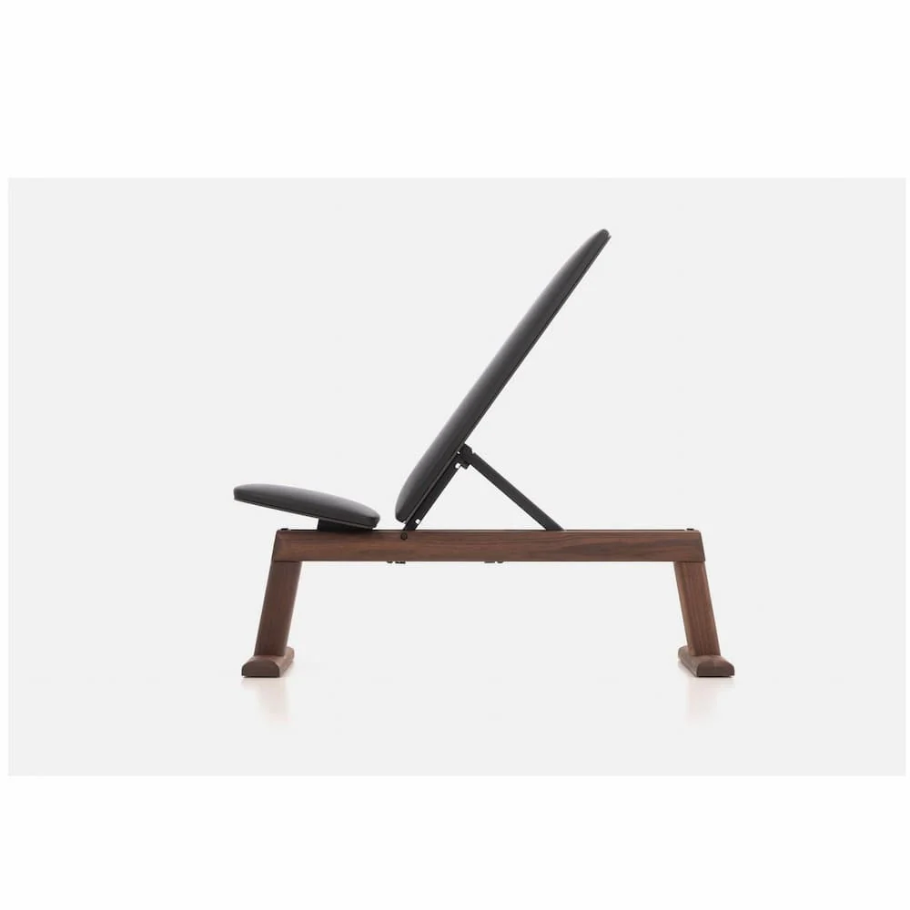 WeightBench Noyer Cuir Noir - Image 3