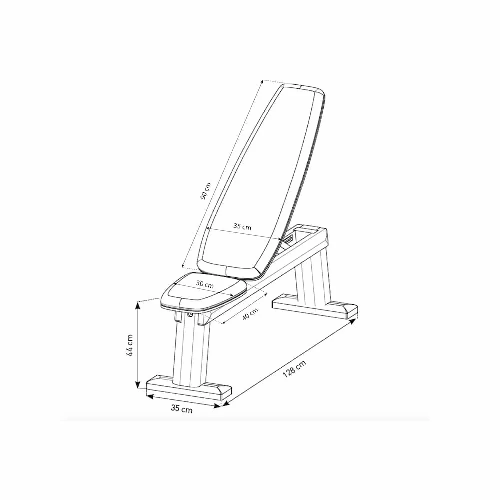 WeightBench Noyer Cuir Noir - Image 5